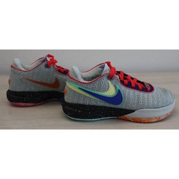 Nike DJ5423-002 Men's 5.5 Women's 7 Gray Multi LeBron 20 “Nike Lifer” Shoes - Picture 8 of 12